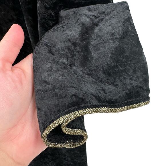 Vintage Private Luxuries Natori black velvet Dress - Picture 3 of 6